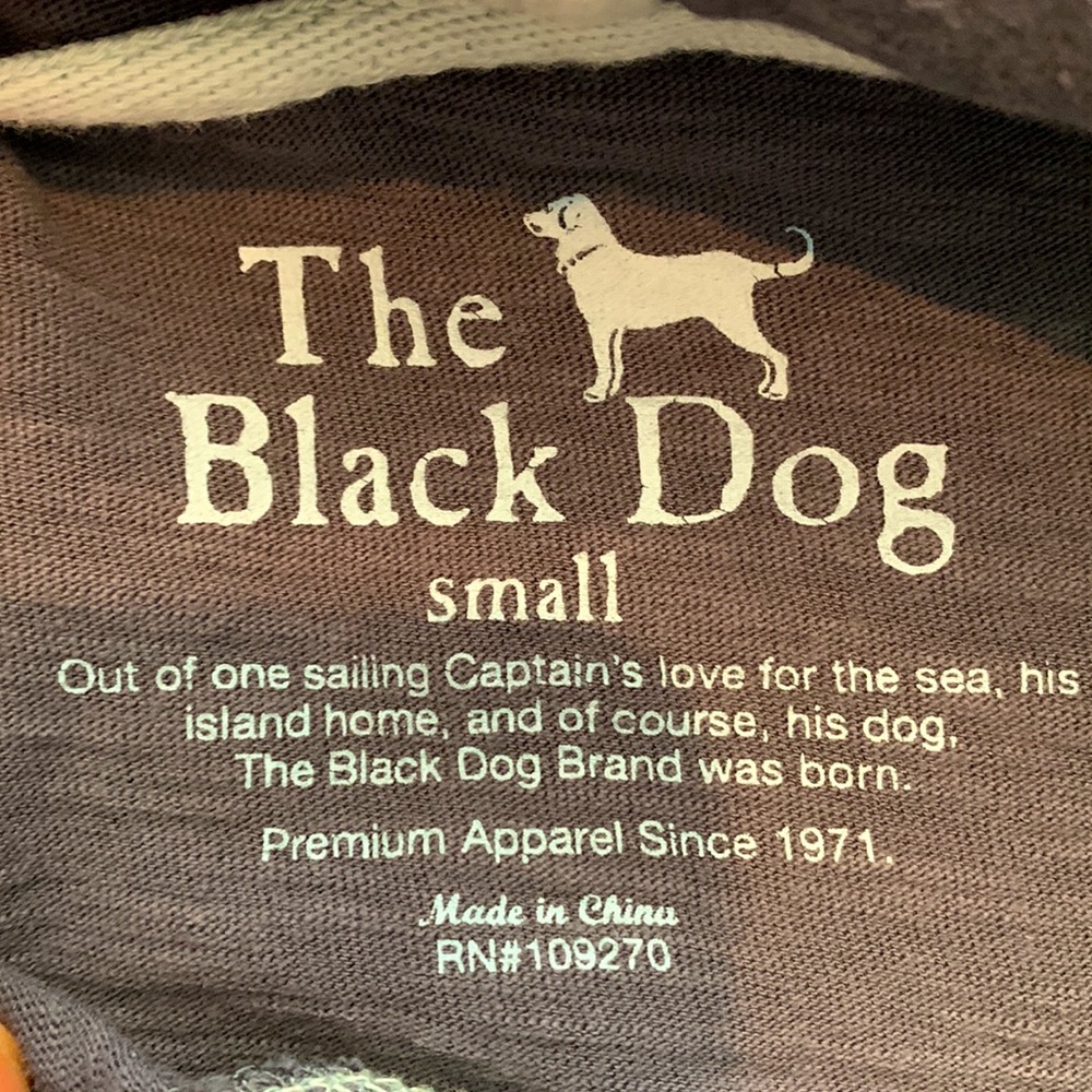Kids size Small The Black Dog blue lightweight hoodie w/ pockets - Picture 3 of 5